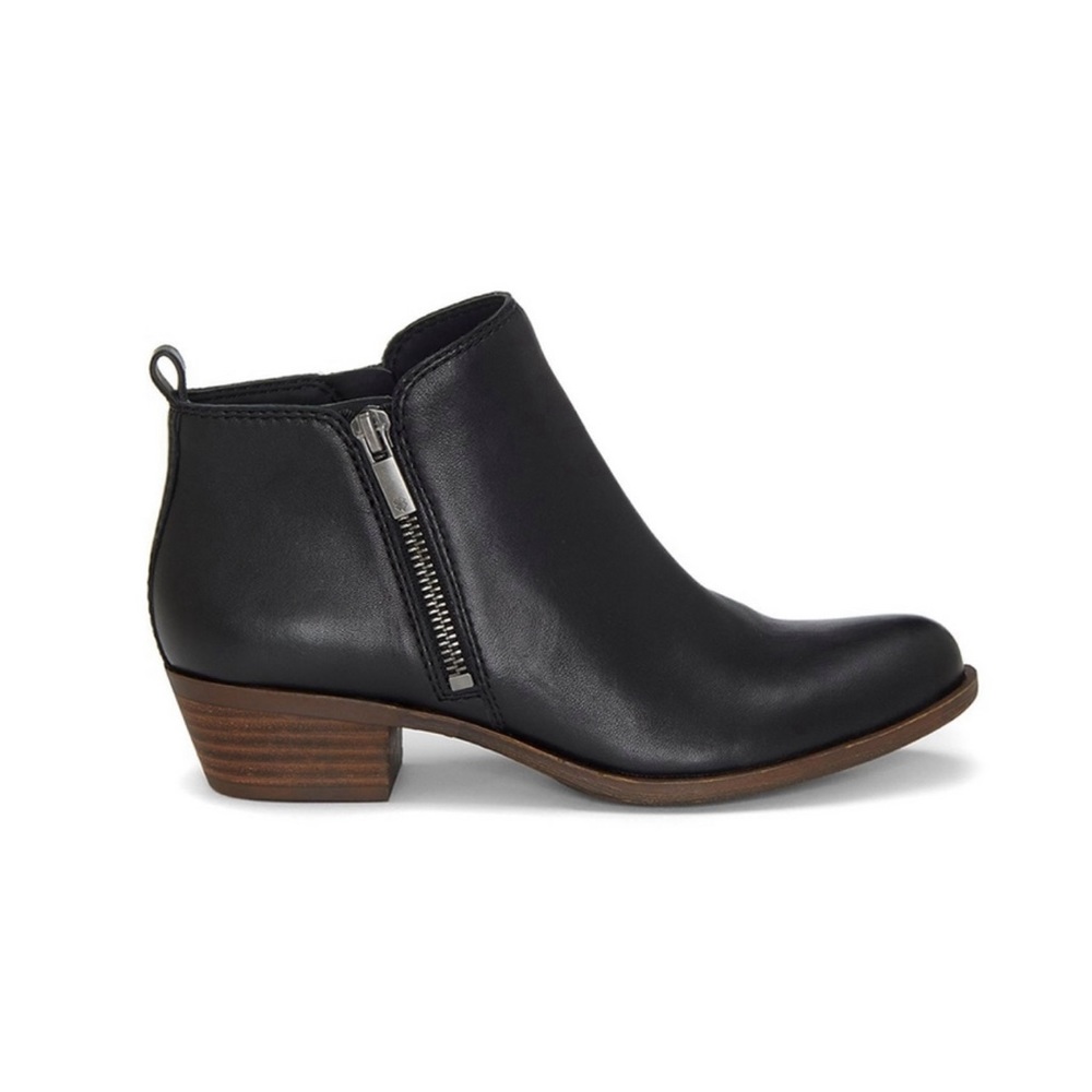 Lucky Brand Basal Bootie Black Leather
